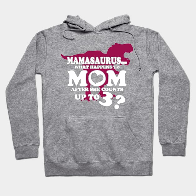 Mamasaurus After She Counts Up To 3 Family Matching Women Hoodie by Toeffishirts